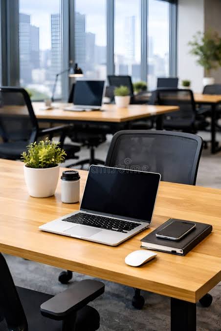 Professional office workspace